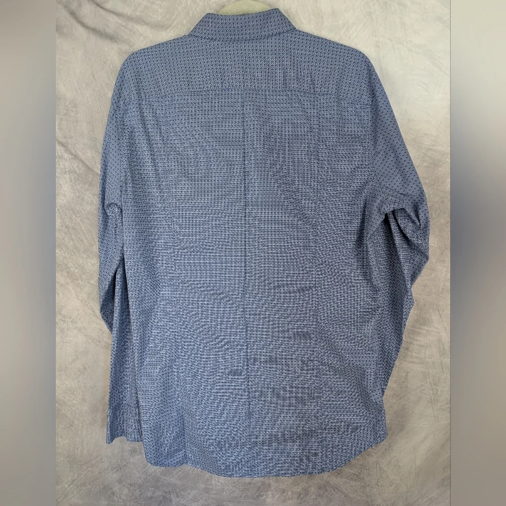 Banana Republic Medium Slim Fit Button Down Shirt In Blue